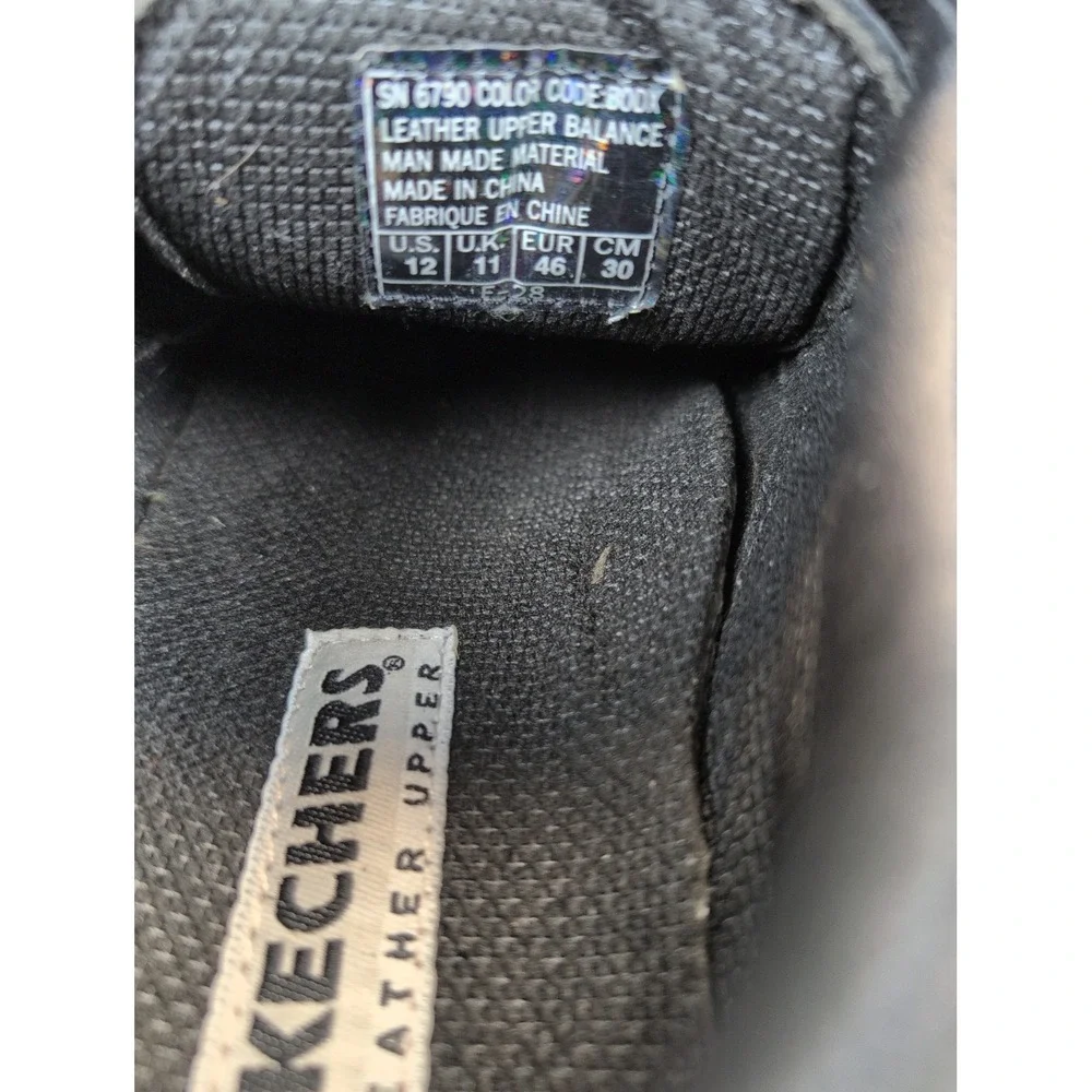 SKECHERS Leather Upper Balance Men's Size 12 Brown Round Toe